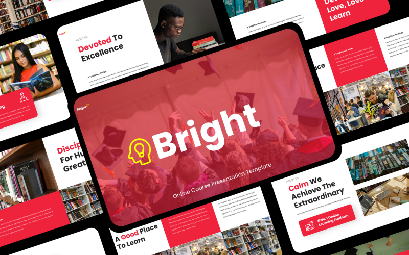 Bright - Education Keynote Presentation PowerPoint Template