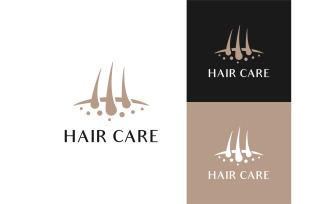 Hair Transplant Dermatology Logo Illustration