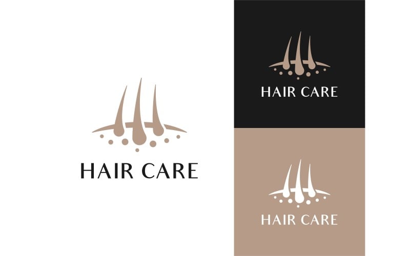 Hair Transplant Dermatology Logo Illustration Logo Template