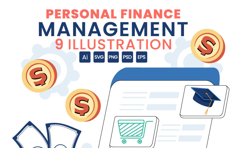 9 Personal Finance Management Illustration