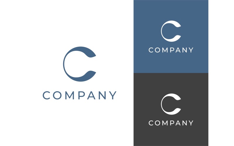 Letter C Simple Minimalist Logo Logo Template