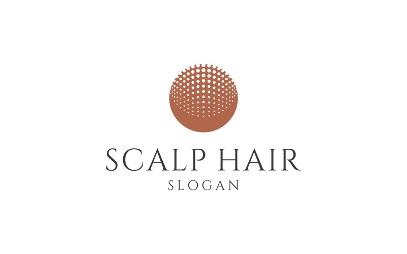 Scalp Hair Transplant Logo Logo Template