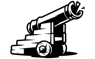 A logo of a cannon barrel