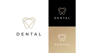 Dental Luxury Line Logo Illustration