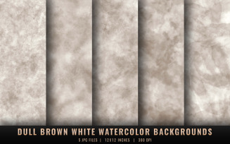 Dull Brown and White Watercolor Backgrounds