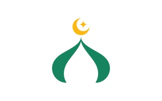Islamic Mosque Logo Vector Tempalate design 0