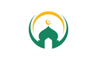 Islamic Mosque Logo Vector Tempalate design 12