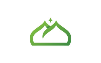 Islamic Mosque Logo Vector Tempalate design 5