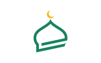Islamic Mosque Logo Vector Tempalate design 7