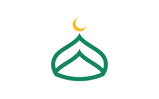 Islamic Mosque Logo Vector Tempalate design 9