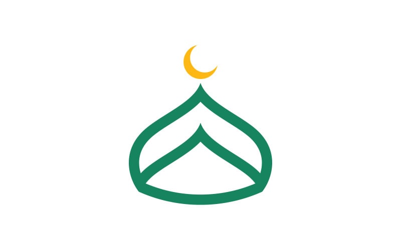 Islamic Mosque Logo Vector Tempalate design 9 Logo Template