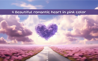Beautiful romantic heart in pink color