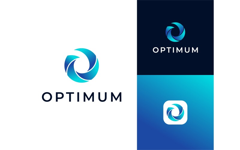 Letter O Gradient Colorful Logo Logo Template