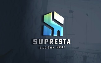 Super Home Real Estate Letter S Logo