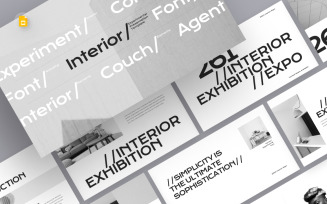 Experimental Font Interior Google Slides Template