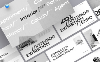 Experimental Font Interior Keynote Template