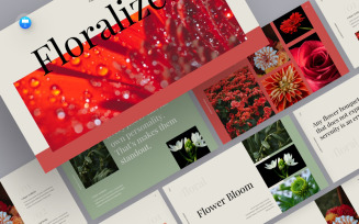 Floral Gallery Keynote Template