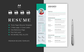 Modern Professional Resume Template – ATS-Friendly & Editable