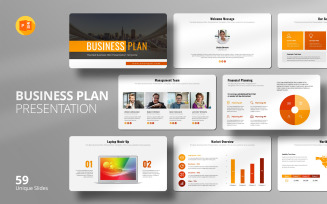 Professional Business Plan PowerPoint Template - Creative and Editable Presentation Template