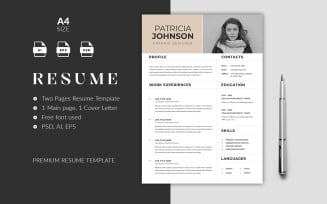 Simple and Clean Resume Template – Fully Customizable CV