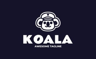 Koala Simple Mascot Logo 36