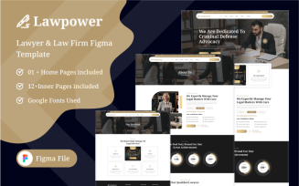 Lawpower - Attorney & Lawyer Figma Template