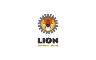 Lion Simple Mascot Logo 3