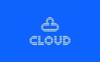 Abstract Cloud Line Logo Icon