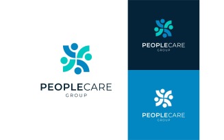 Abstract Community People Group Logo