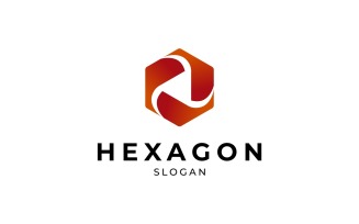 Hexagon Geometric Logo Illustration