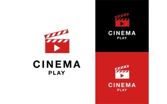 Clapper Board Movie Play Logo