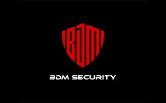 Letter BDM Security Logo Illustration