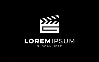 Letter G Clapper Board Film Logo