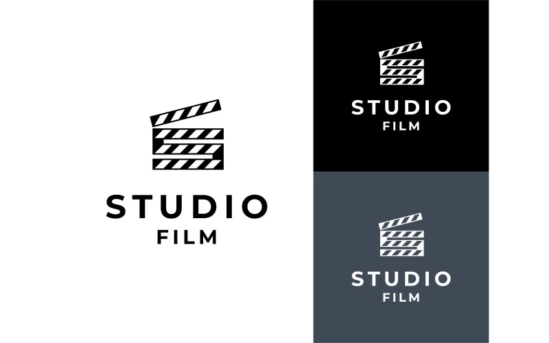 Letter S Clapper Board Movie Logo Logo Template