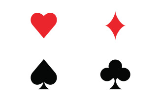 Casino card icon template vector illustration design v.3