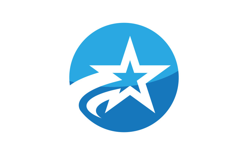 Fast Star speed Illustration design template v.2 Logo Template