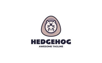 Hedgehog Simple Mascot Logo 25