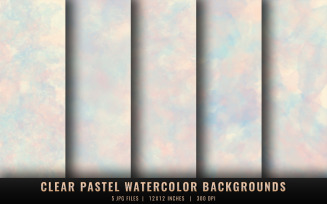 Clear Pastel Watercolor Backgrounds
