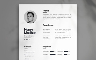 Elegant Simple Cv Resume Template