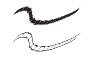 Filmstrip cinema icon vector Logo design illustration v.1