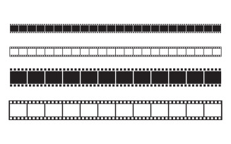 Filmstrip cinema icon vector Logo design illustration v.2