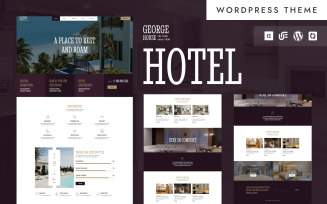 George House - Hotel & Resort Booking WordPress Elementor Theme