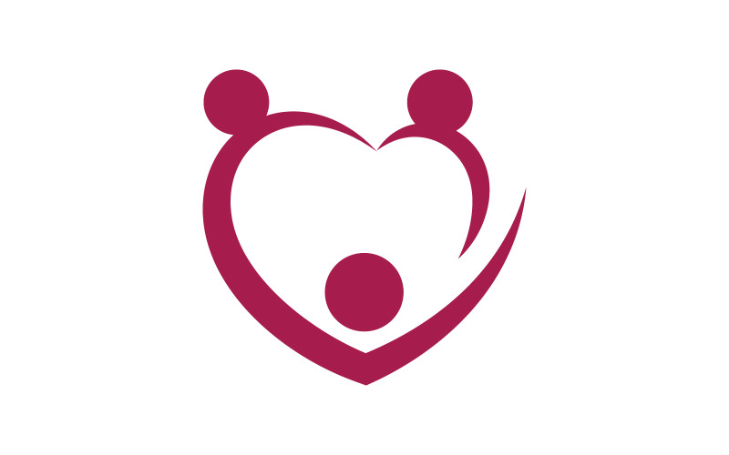 Help care social humanity Logo design template v.5 Logo Template