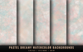 Pastel Dreamy Watercolor Backgrounds