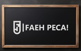 Blackboard mockup design template