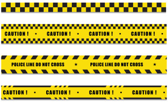 Police line icon design illustration design template v.3