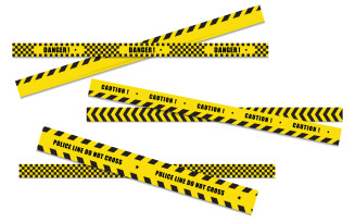 Police line icon design illustration design template v.8