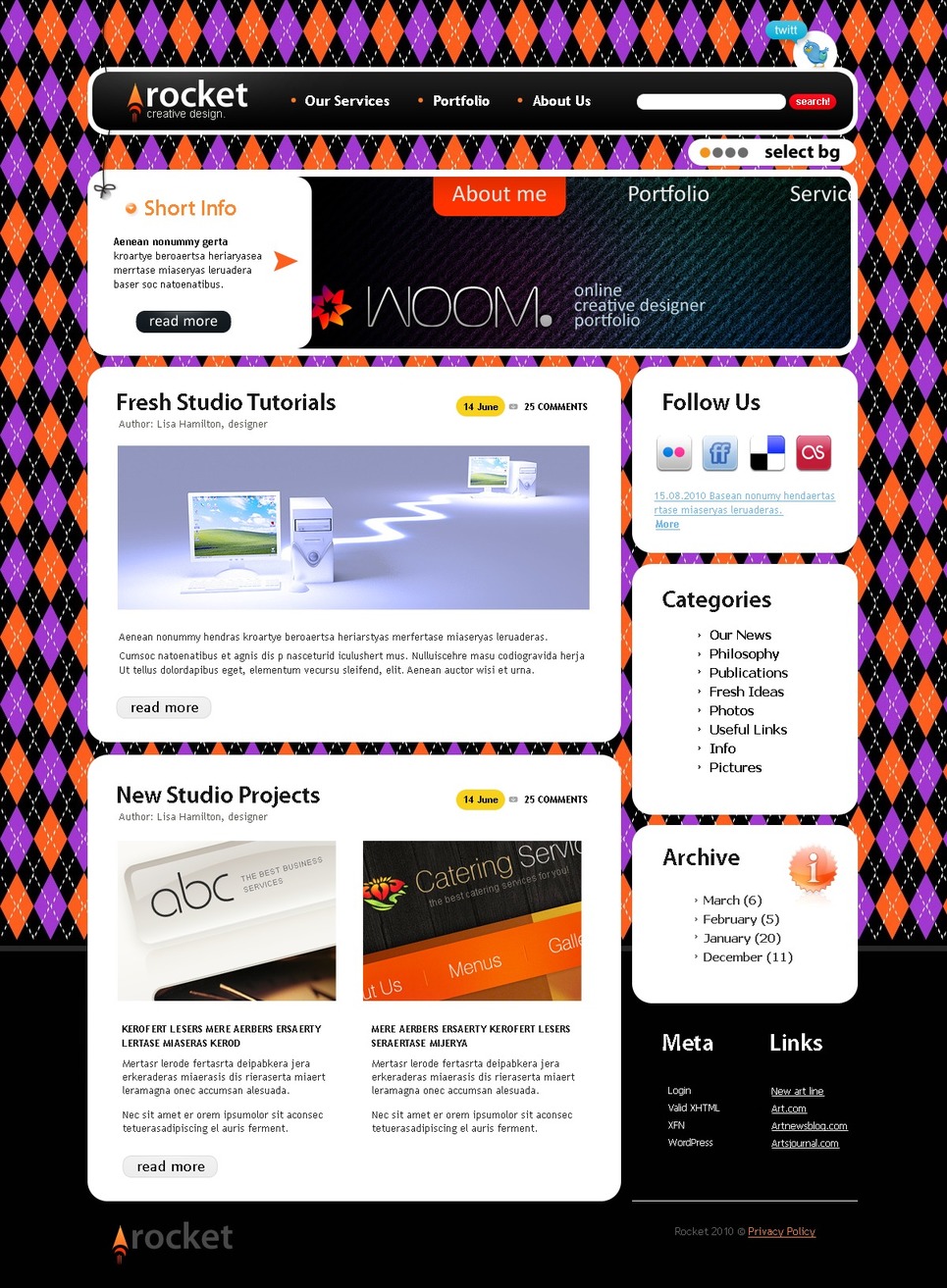 Web Design PSD Template New Screenshots BIG