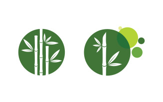 Bamboo vector icon Logo illustration design template v.13