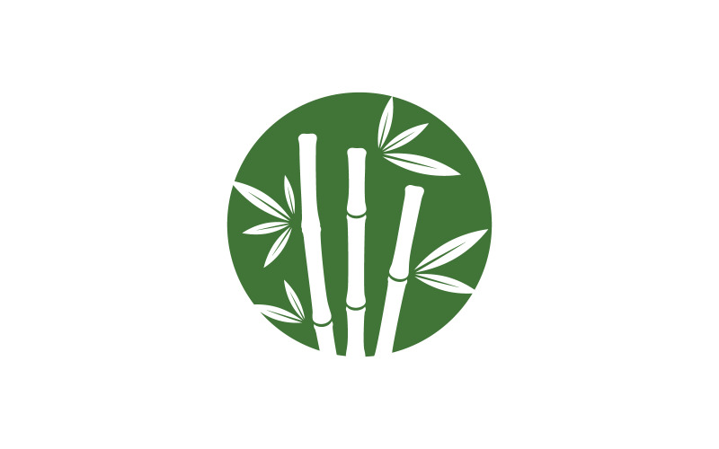 Bamboo vector icon Logo illustration design template v.15 Logo Template